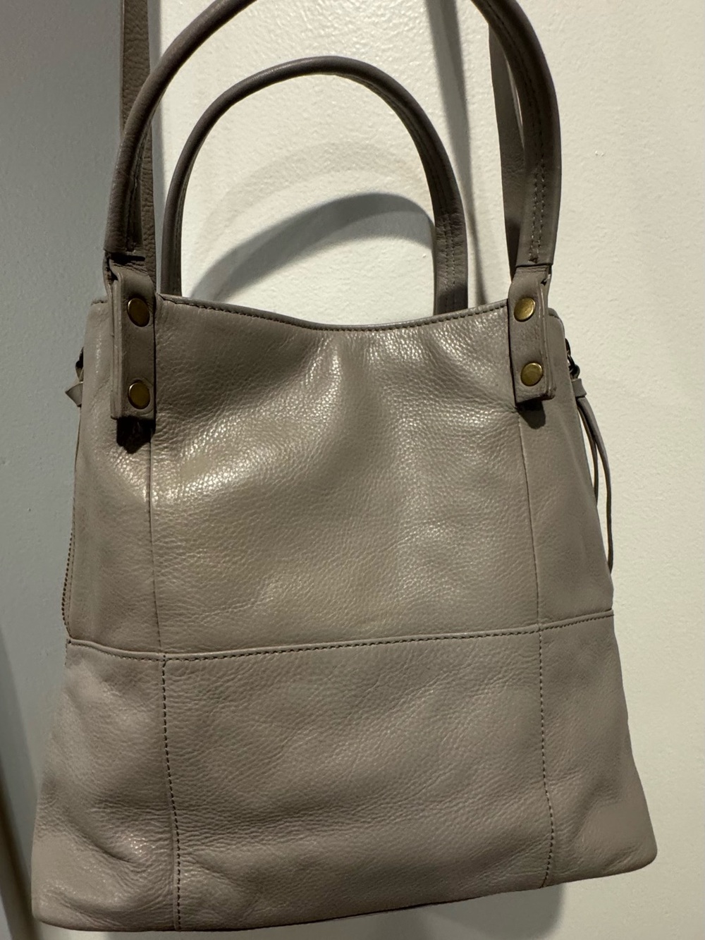 Sundance Catalog Italian Pebbled Leather Convertible Tote / Shoulder Bag ✨